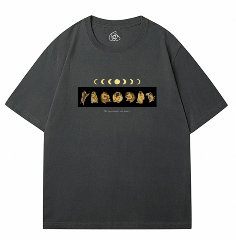 マーモットの満ち欠けTシャツ