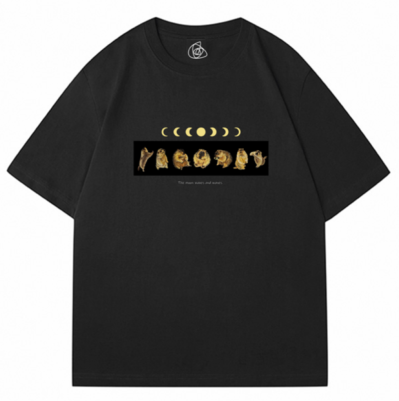 マーモットの満ち欠けTシャツ