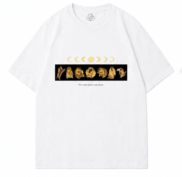 マーモットの満ち欠けTシャツ