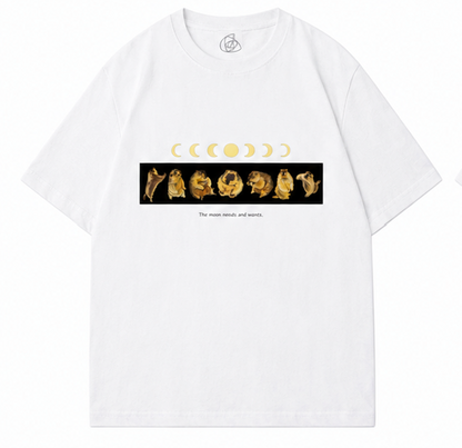 マーモットの満ち欠けTシャツ
