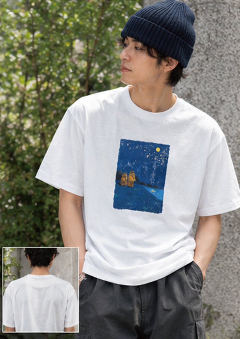 海辺のマーモットの兄弟Tシャツ